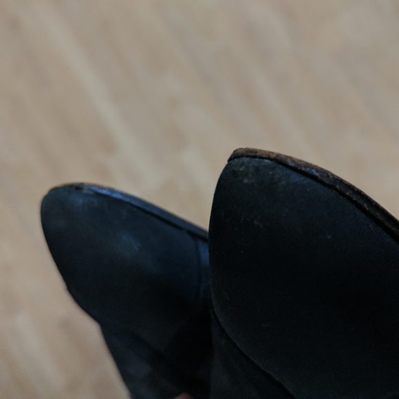 YSL black dressy ankle strap high heal shoes, size 8 M - Picture 13 of 13